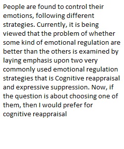 Self Assessment 3.2 Emotion Regulation